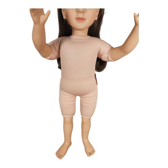 My Twinn 24" Doll 2002 Wearing PJs Poseable Long Dark Brown Hair Blue Eyes - Picture 9 of 16